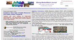 Desktop Screenshot of miningmarketwatch.net